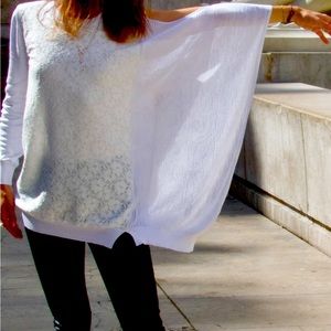 Parisian chic lace sweater